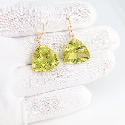 Lemon Topaz Earring 18K Gold