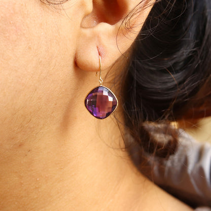 Amethyst Earring 18K