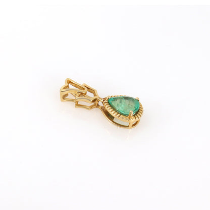 Emerald Pendant 14K Gold