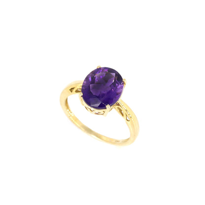 Amethyst Ring 14K Gold