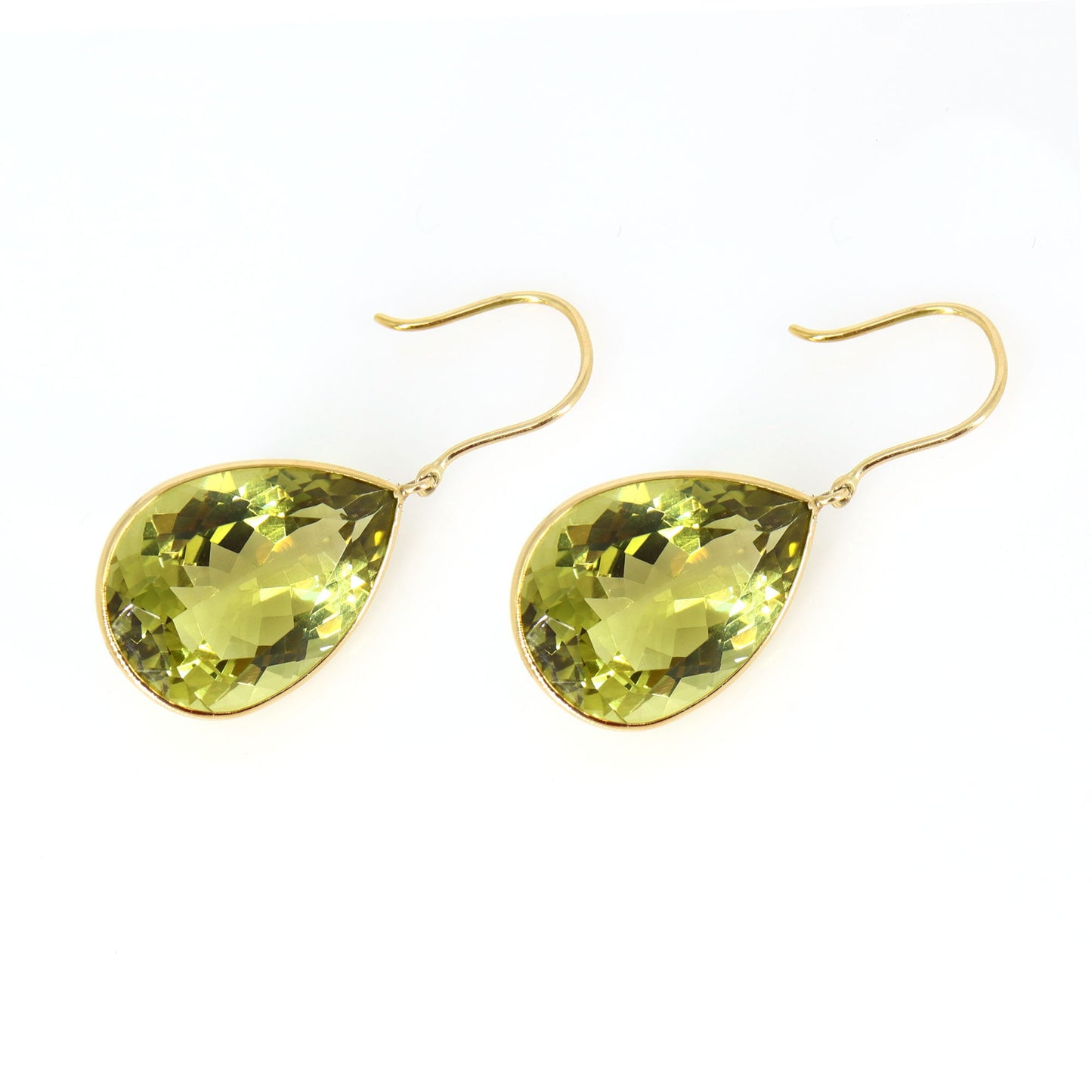 Lemon Topaz Statement Earring 18K Gold