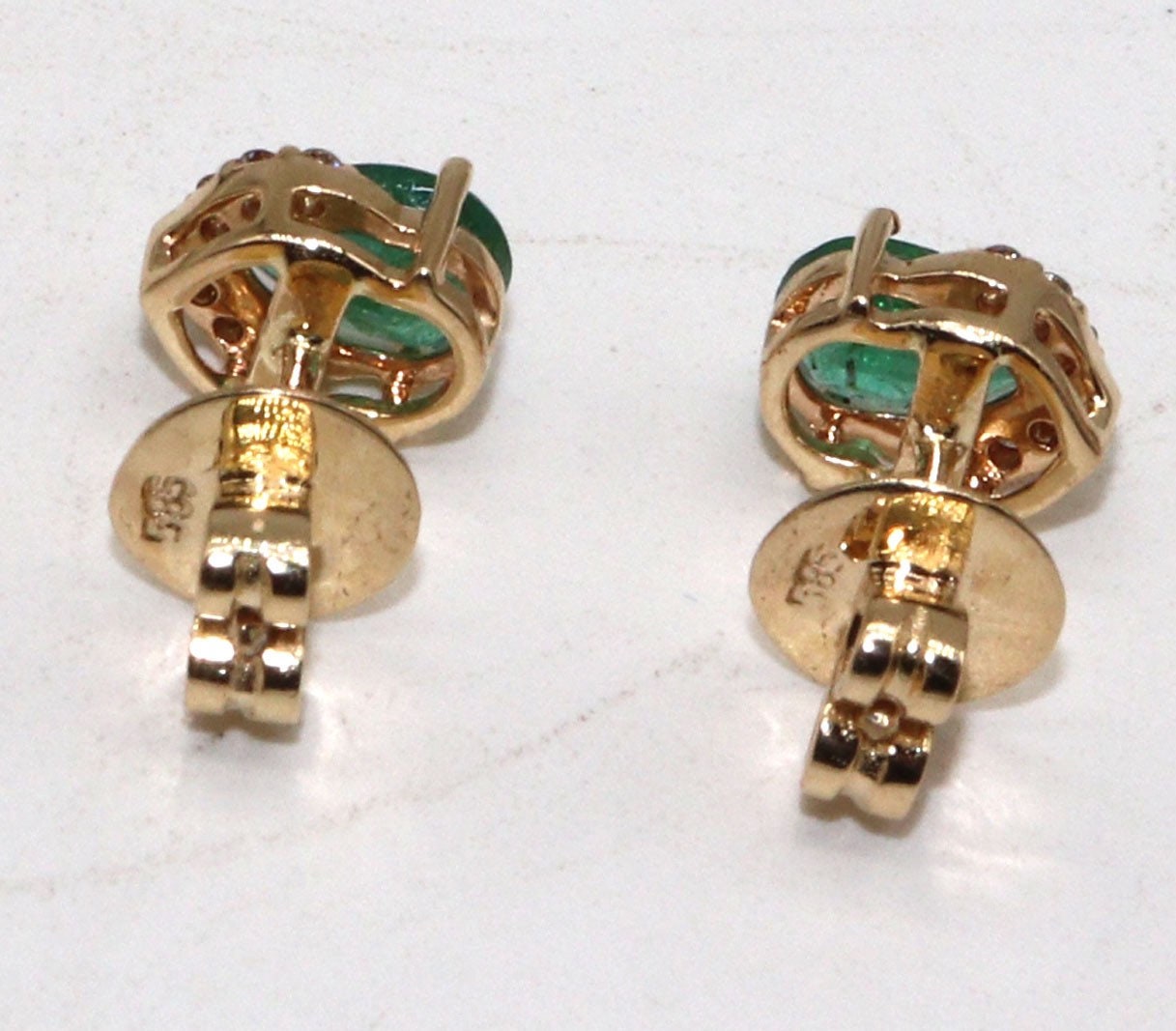 Emerald Earring 14K Gold