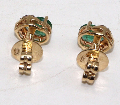 Emerald Earring 14K Gold