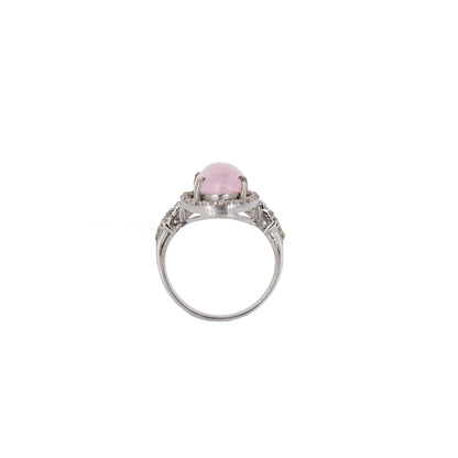 Pink Tourmaline Gemstone Pave 925 Handmade Fashion Ring Silver