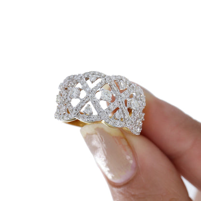Studded Ring 18K Gold