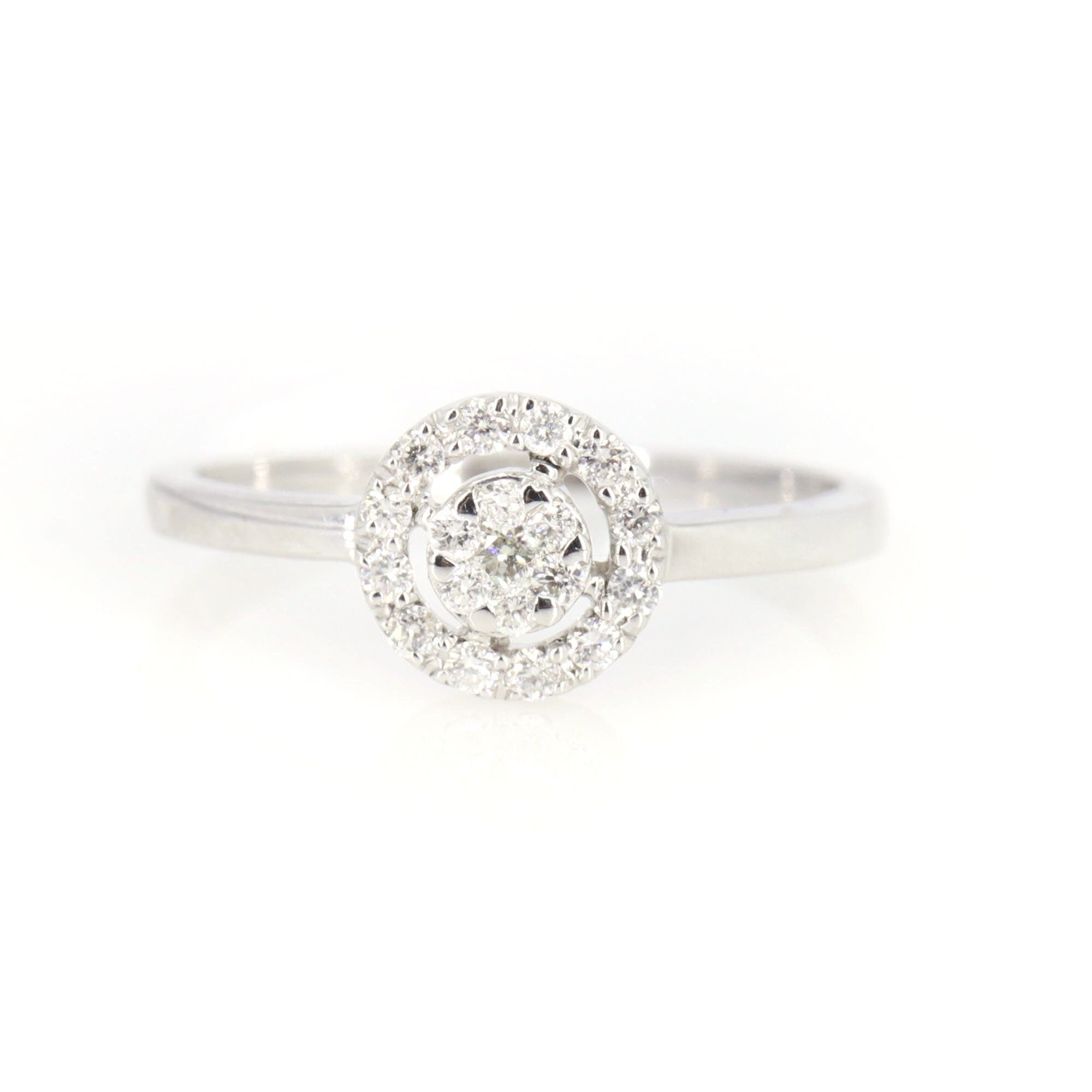 Halo Ring 18K Gold