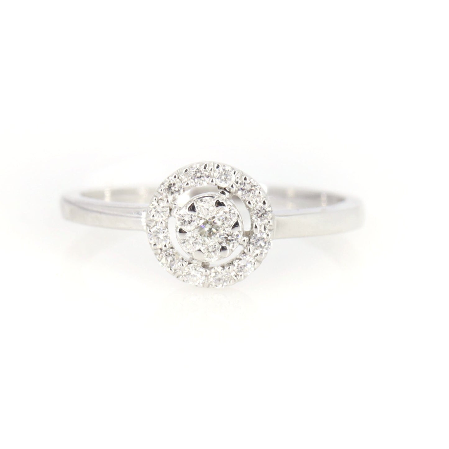 Halo Ring 18K Gold