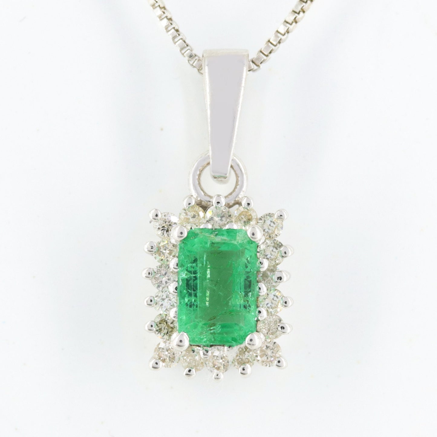 Genuine Blue Sapphire Pendant Silver