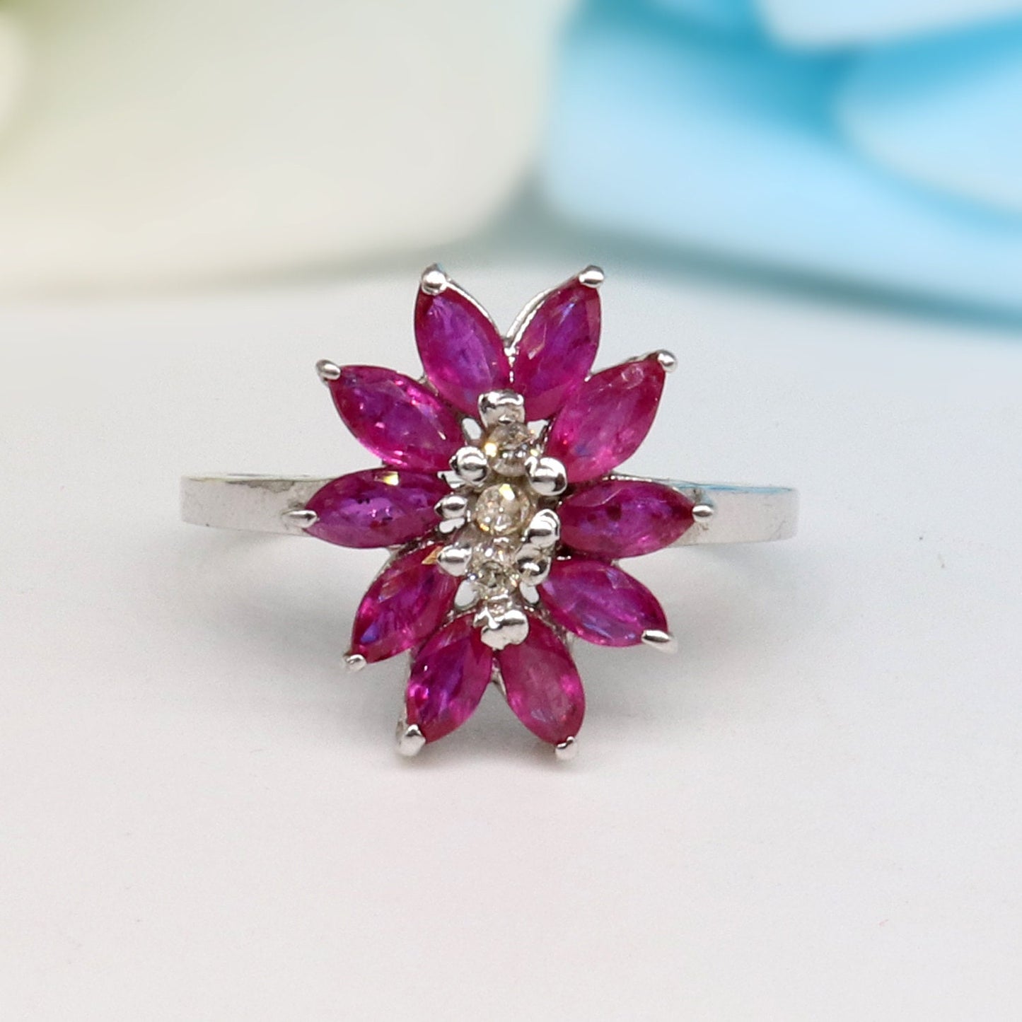 Ruby Ring Silver