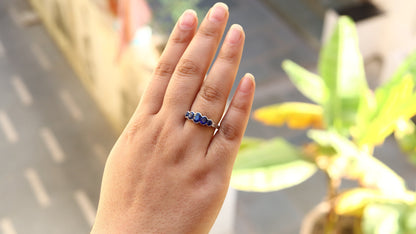 White Sapphire Ring 18K Gold