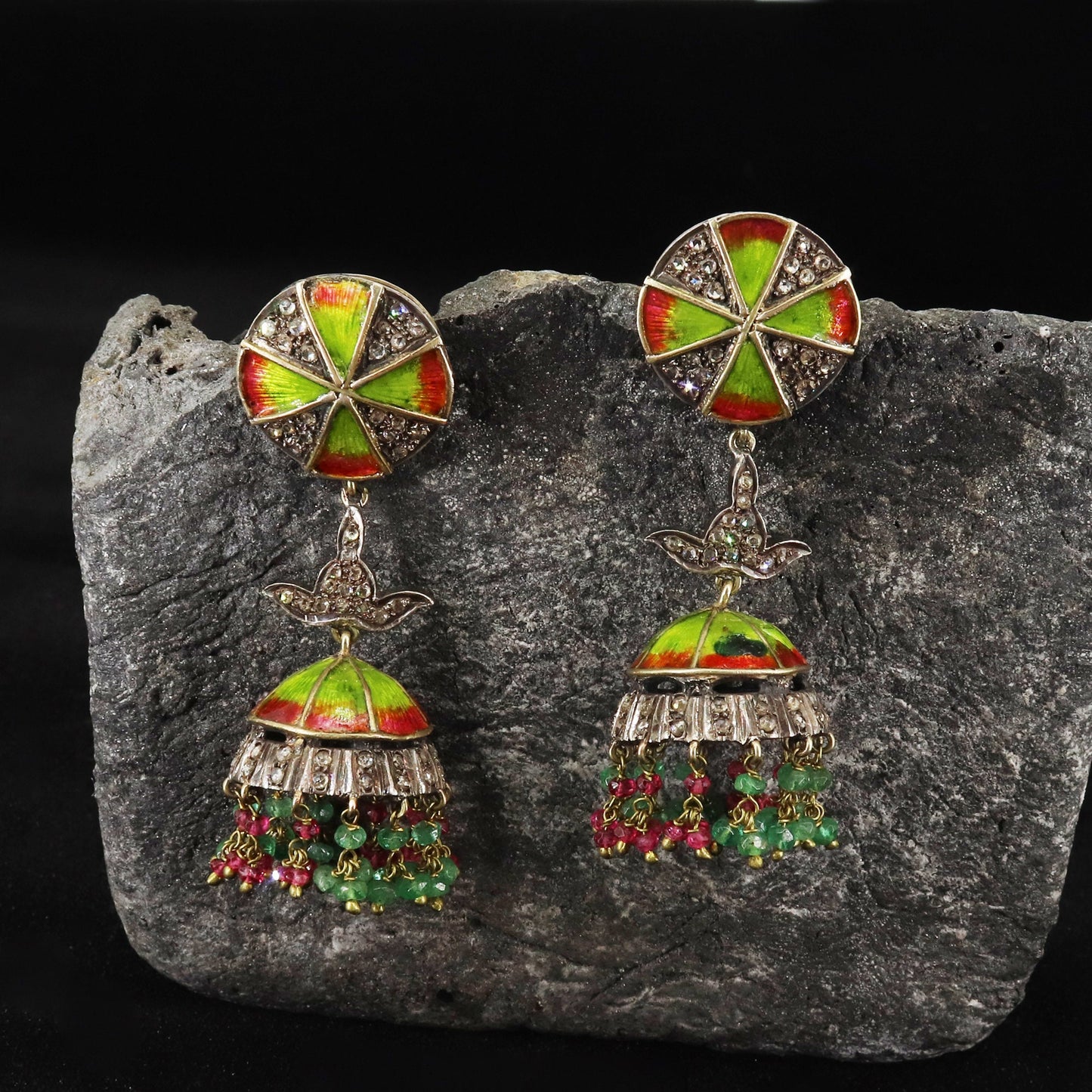 Enamel Earring