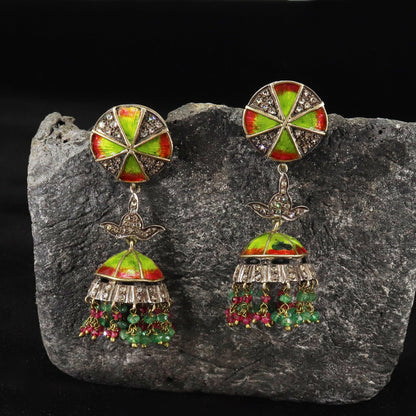 Enamel Earring