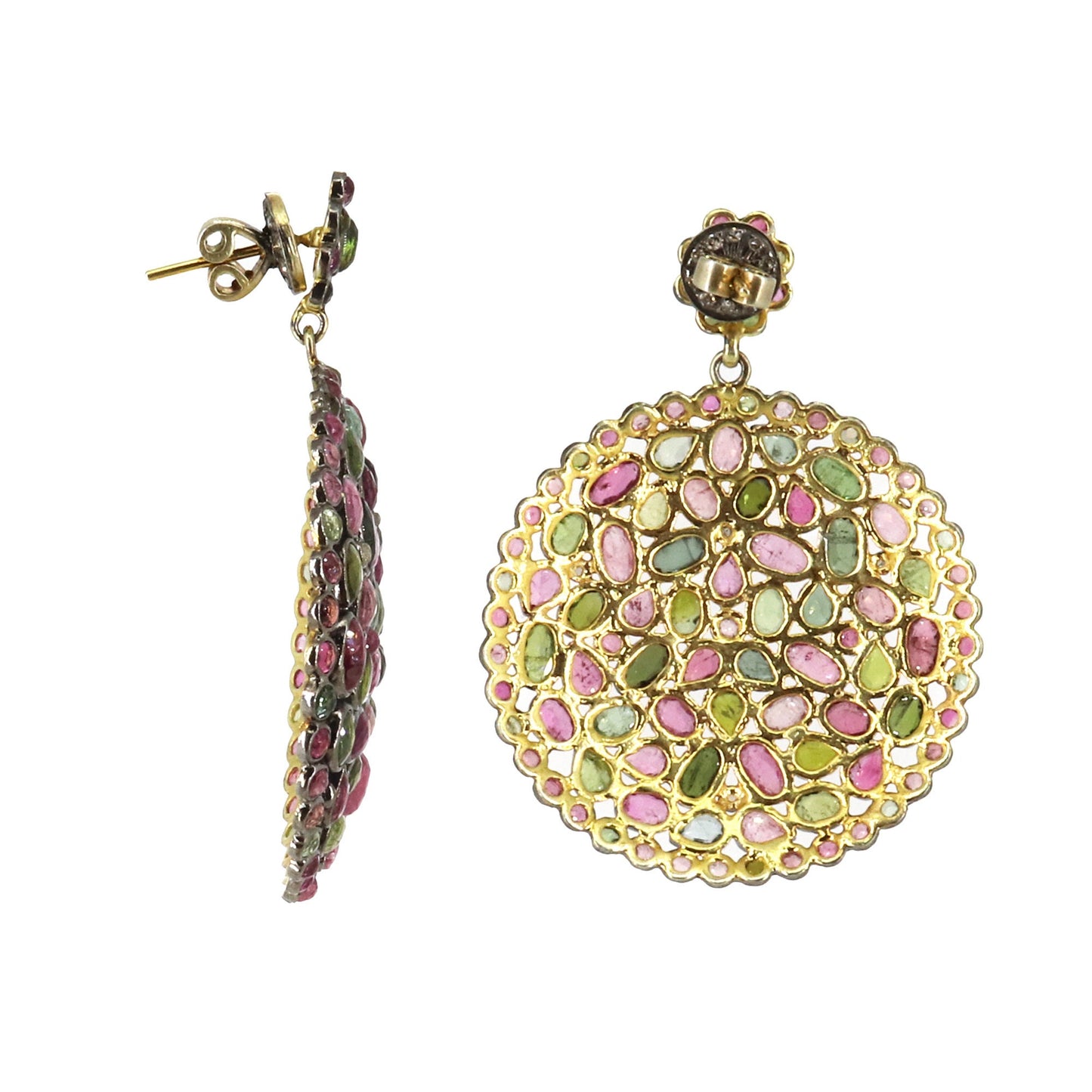 Pretty Multi Tourmaline Earring