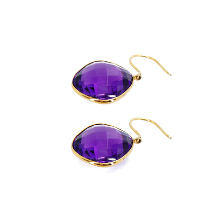 Amethyst Earring 18K