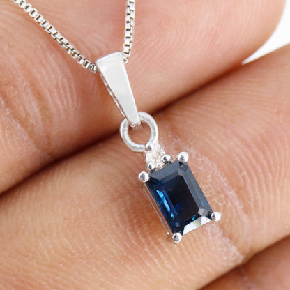 Ruby & Sapphire Necklace Silver