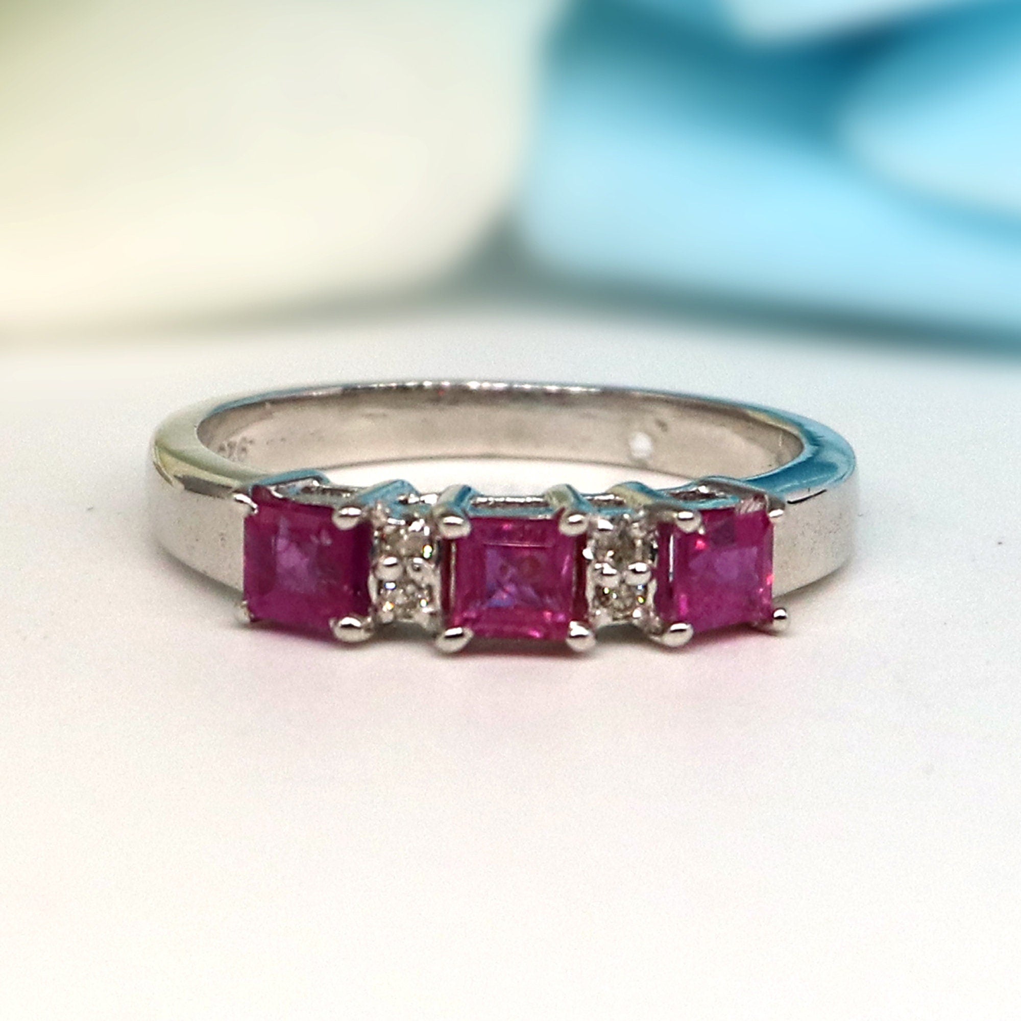Ruby Ring Silver