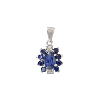 Dainty Sapphire Necklace 14K Gold