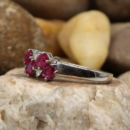 Ruby Ring Silver
