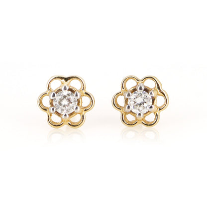 Filigree Design Earring 14K Gold