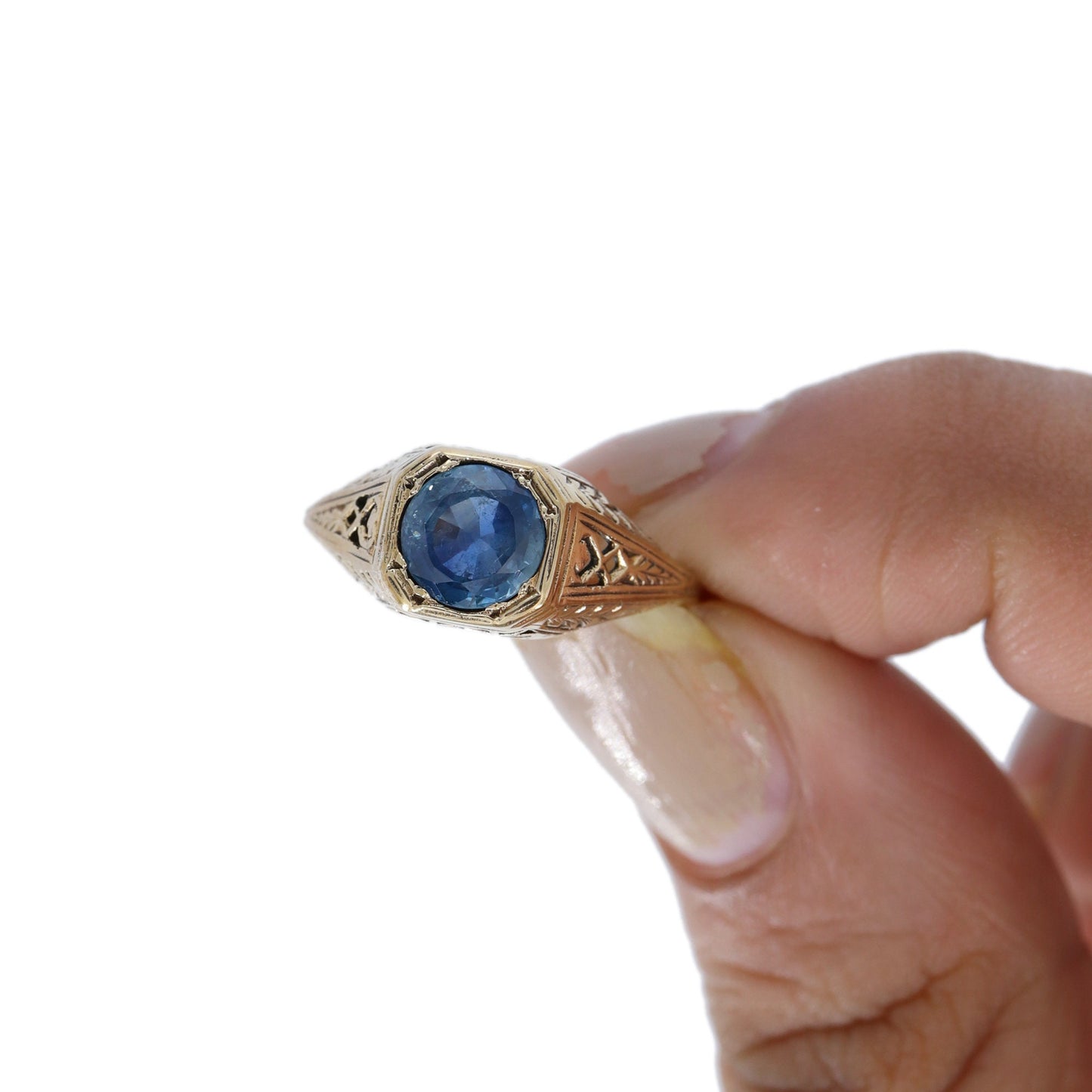 Antique Filigree 9K Ring Gold