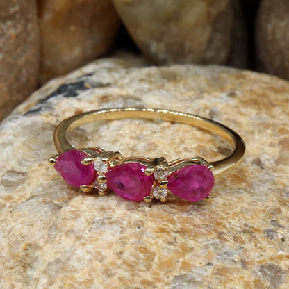 Yellow Beautiful Handcrafted Ring 14K Gold