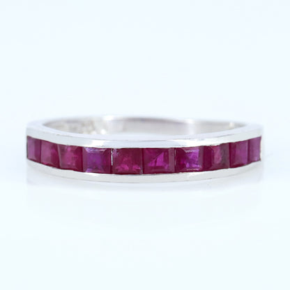 Ruby Ring Silver