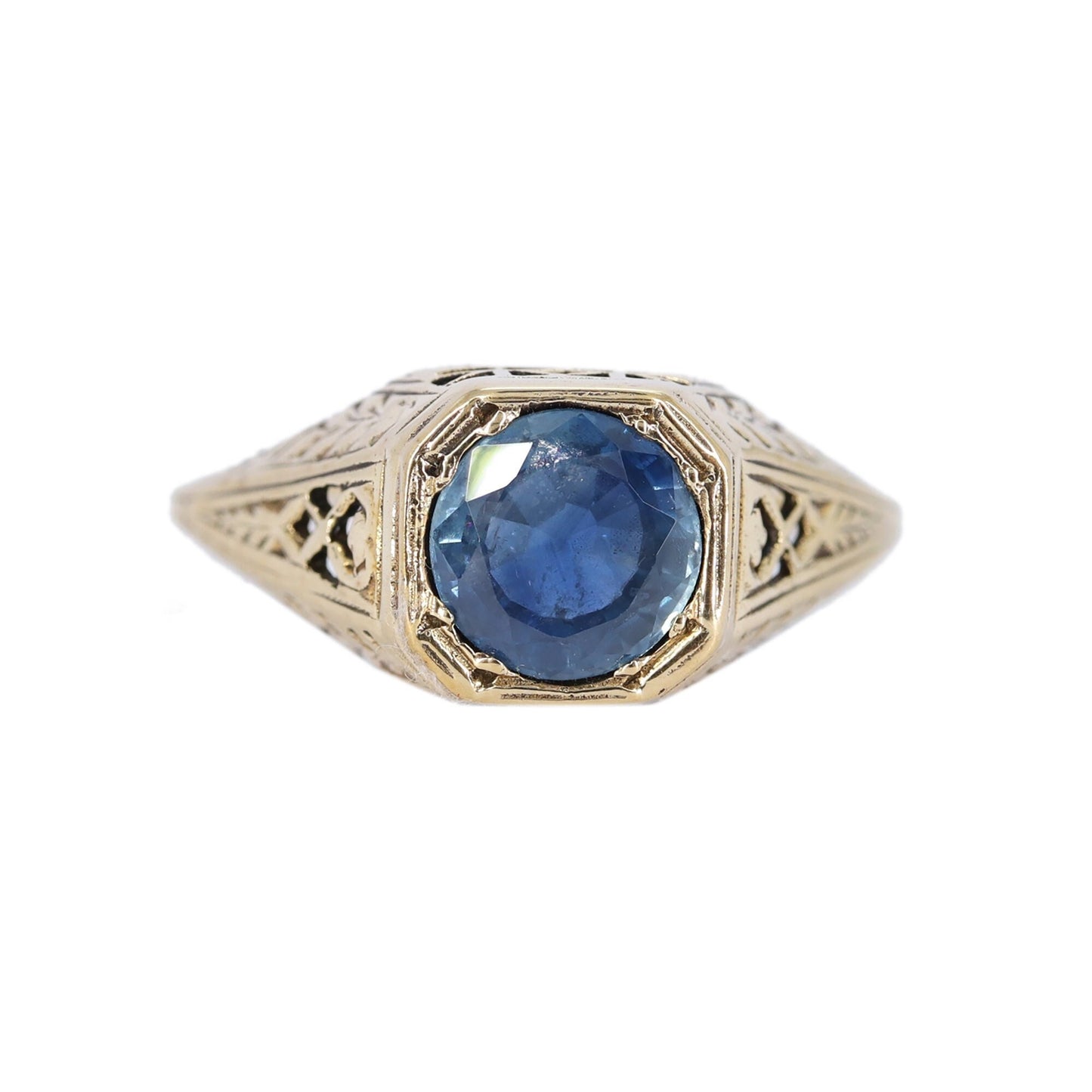 Antique Filigree 9K Ring Gold
