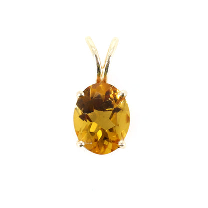 Citrine November Jewelry Yellow Jewellery Citrine Necklace 14K Gold