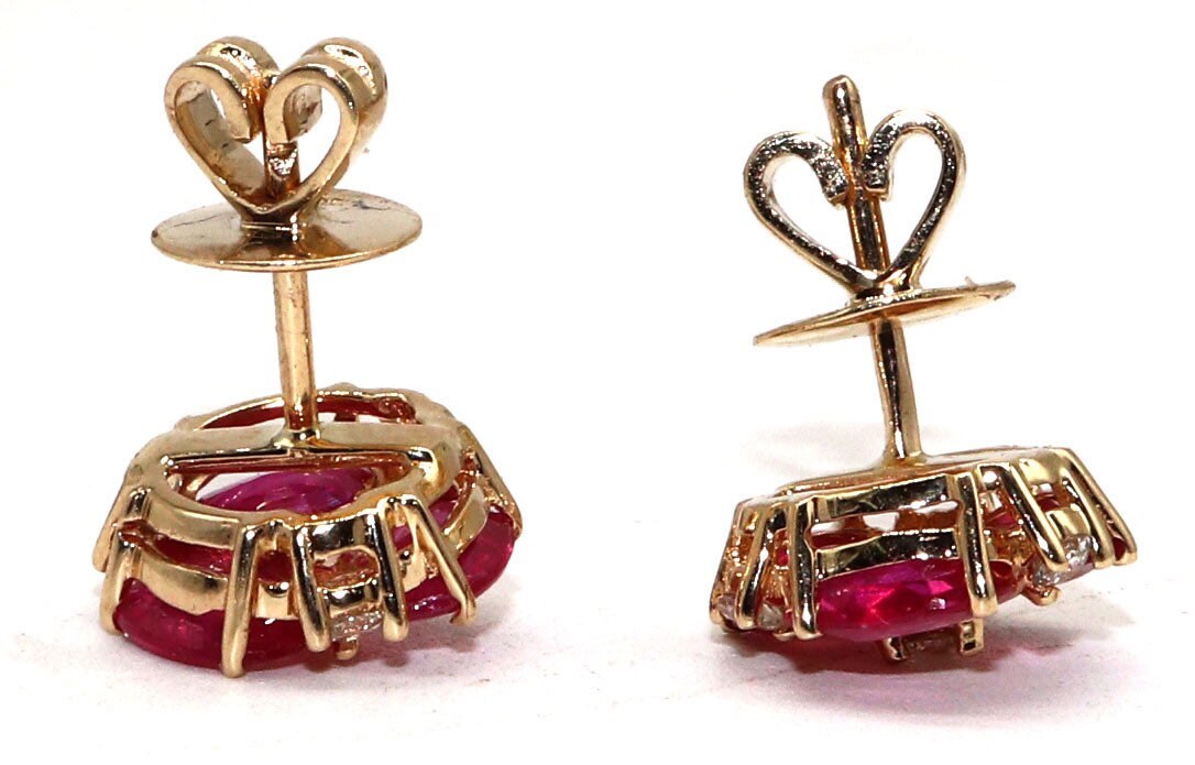 Ruby Earring 14K Gold