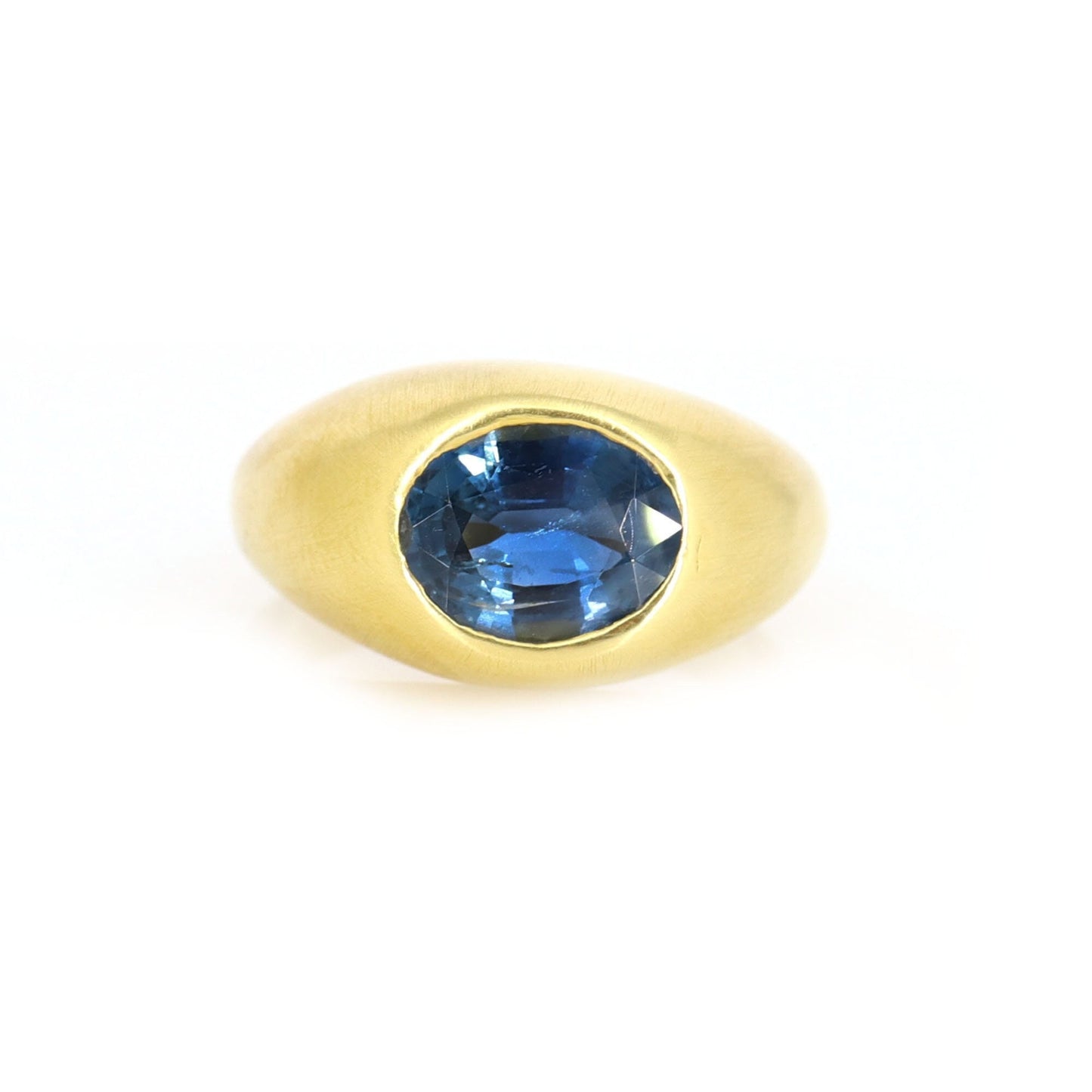 Yellow Sapphire Ring 18K Gold