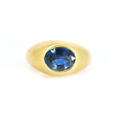 Yellow Sapphire Ring 18K Gold