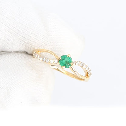 Emerald Ring 14K Gold