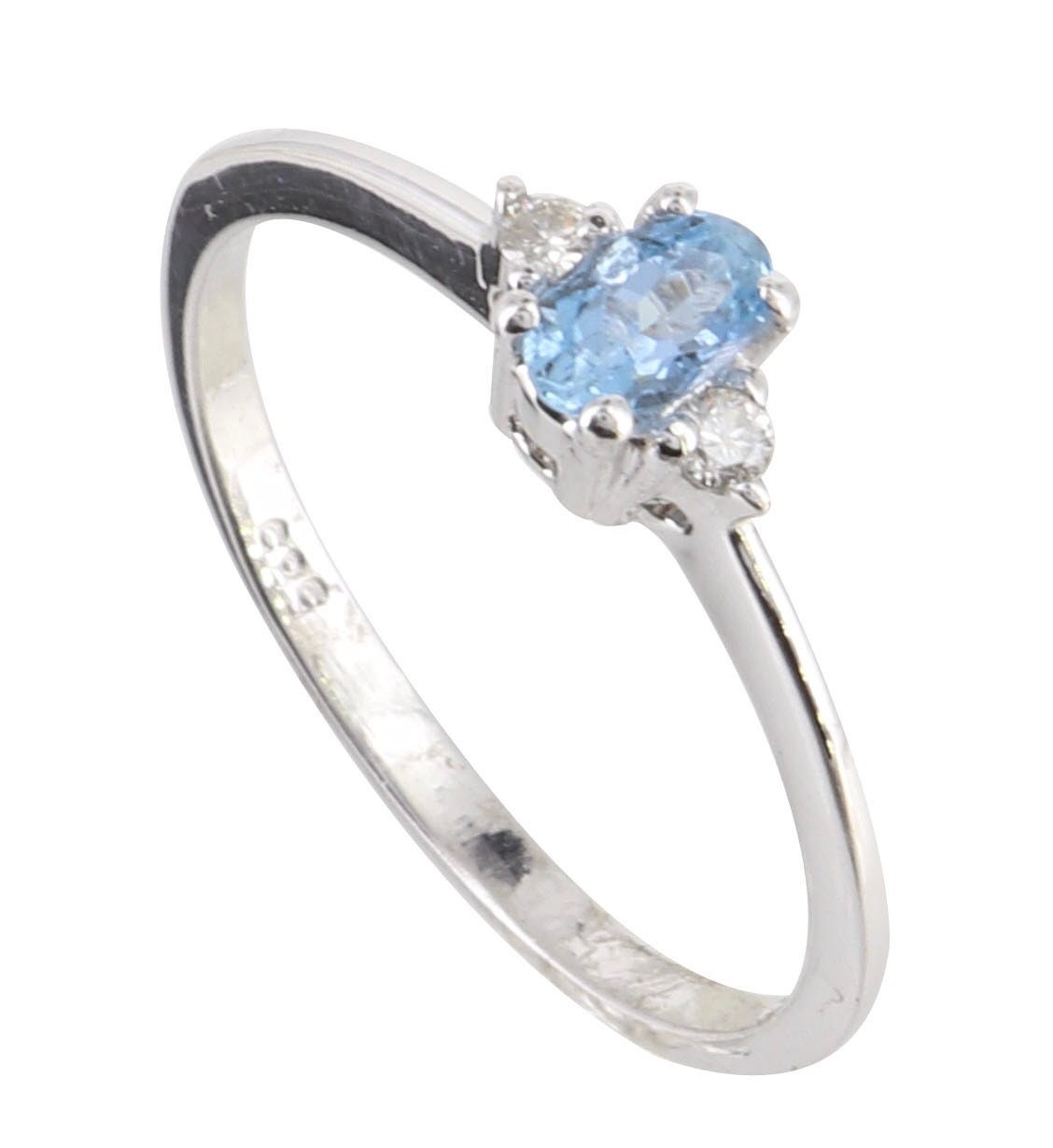 White Ring 14K Gold