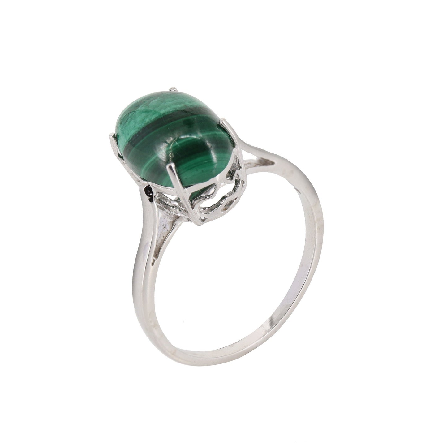 Malachite Studded Ring 14K Gold
