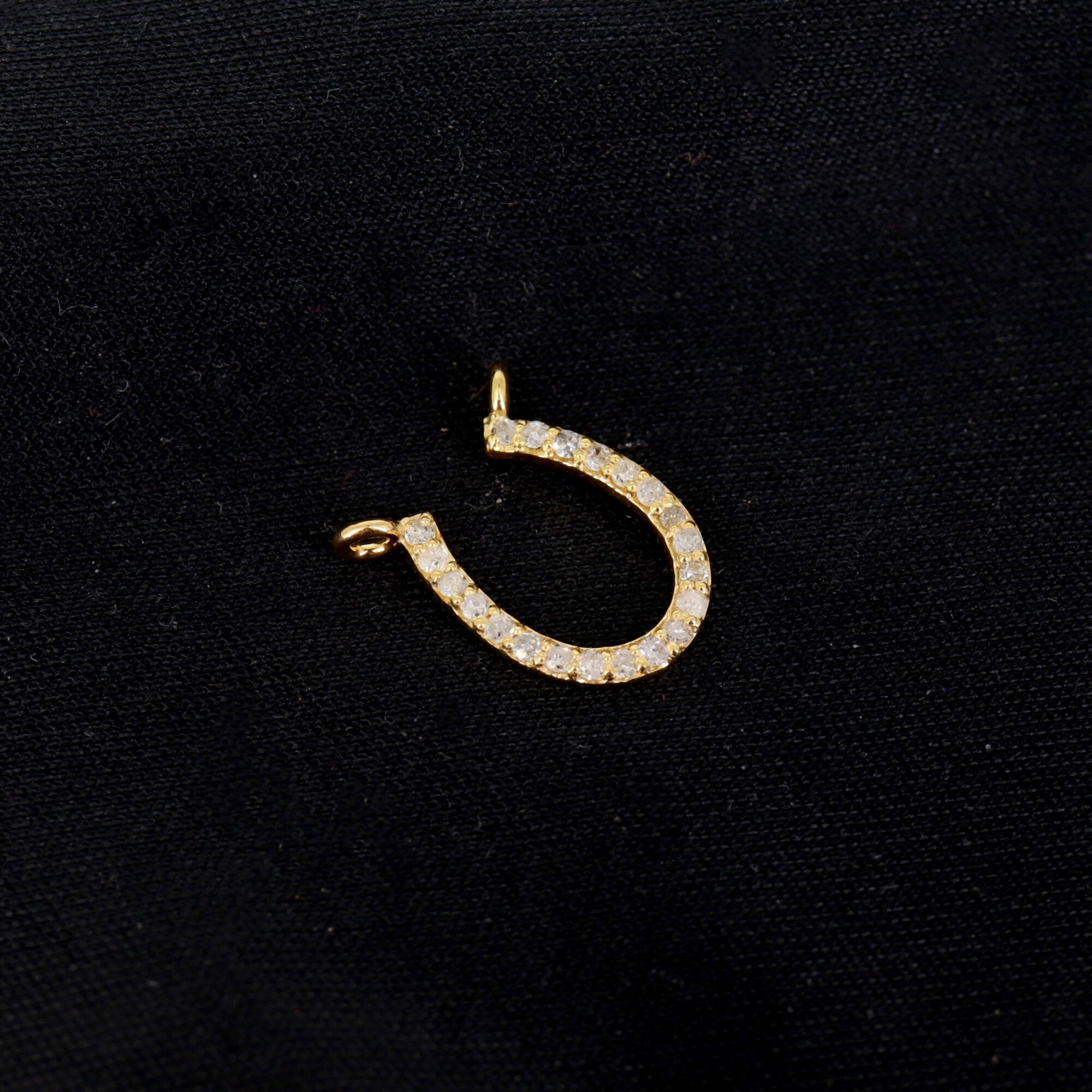 Horseshoe Charms Horseshoe Dainty Charms Lucky Horseshoe Pendant 14K Gold