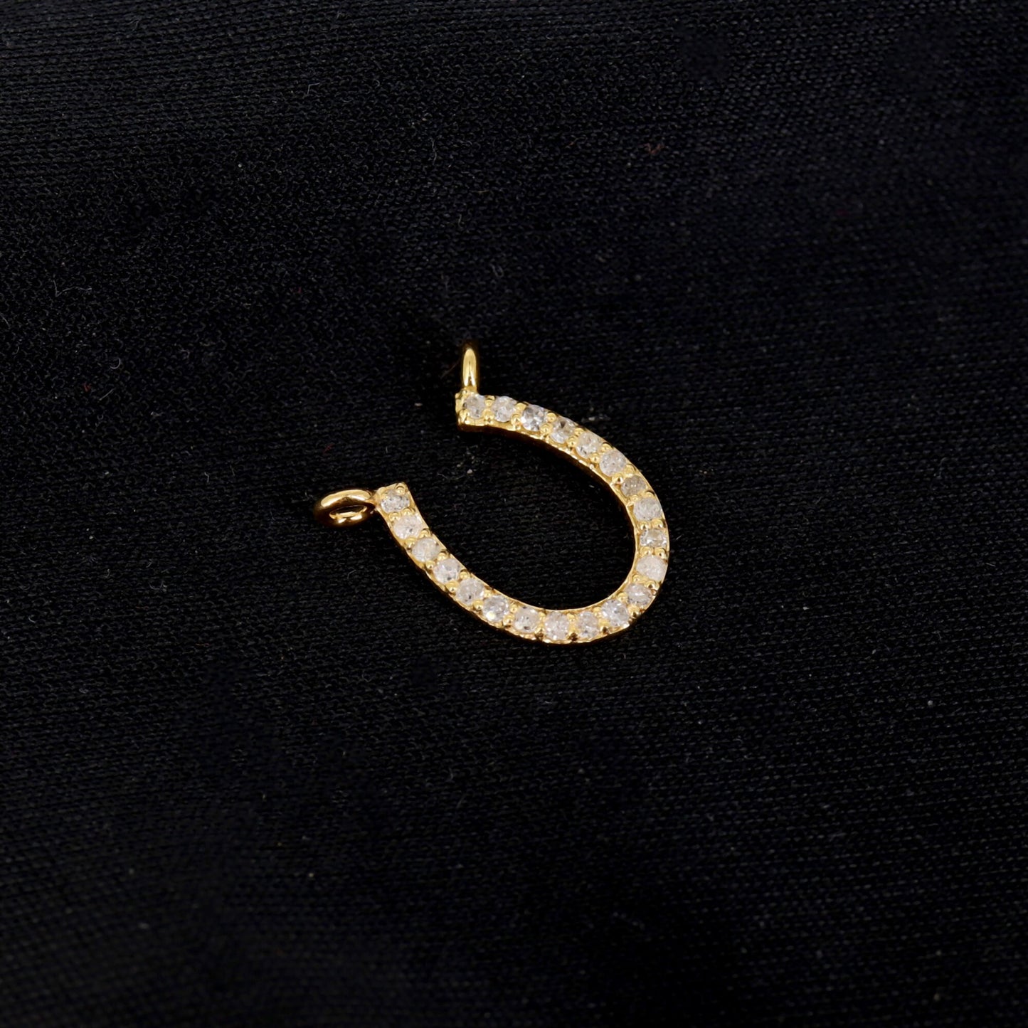 Horseshoe Charms Horseshoe Dainty Charms Lucky Horseshoe Pendant 14K Gold