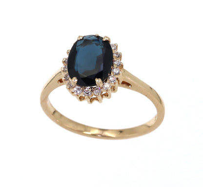 Sapphire Beautiful Ring 14K Gold
