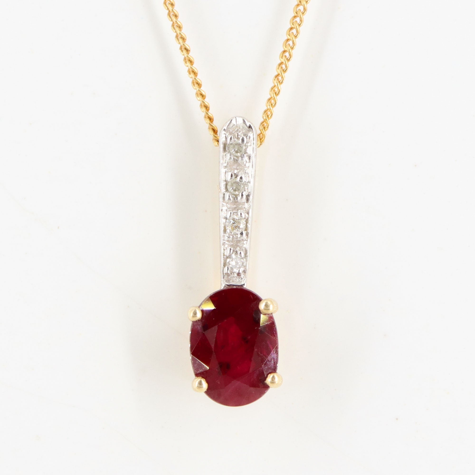 Ruby & Pendant 14K Gold