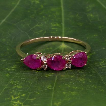 Yellow Beautiful Handcrafted Ring 14K Gold
