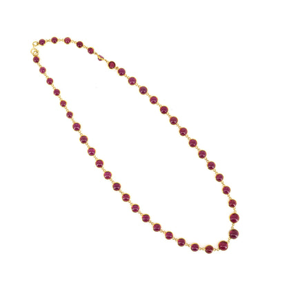 Ruby Necklace 18K Gold