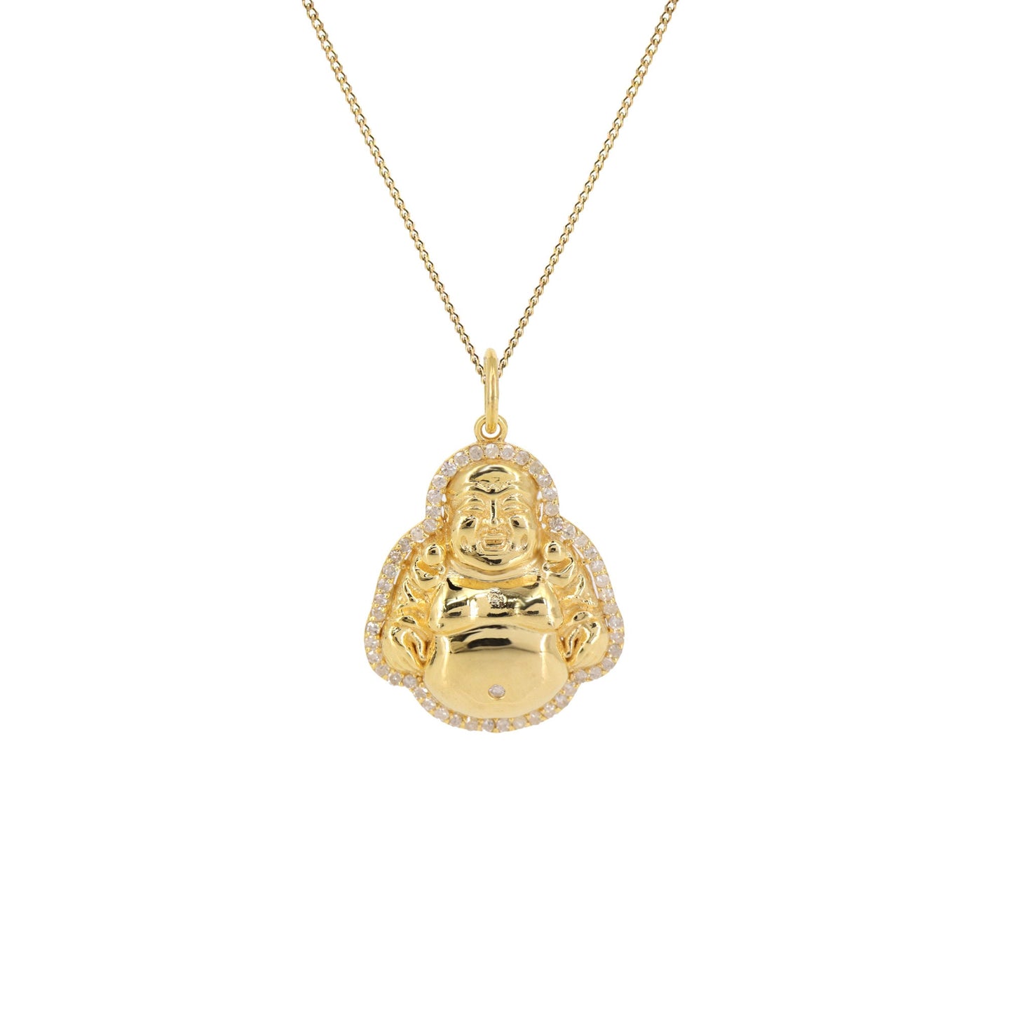 Buddha Charm 34X22.5Mm Size Buddha Pendant 14K Gold