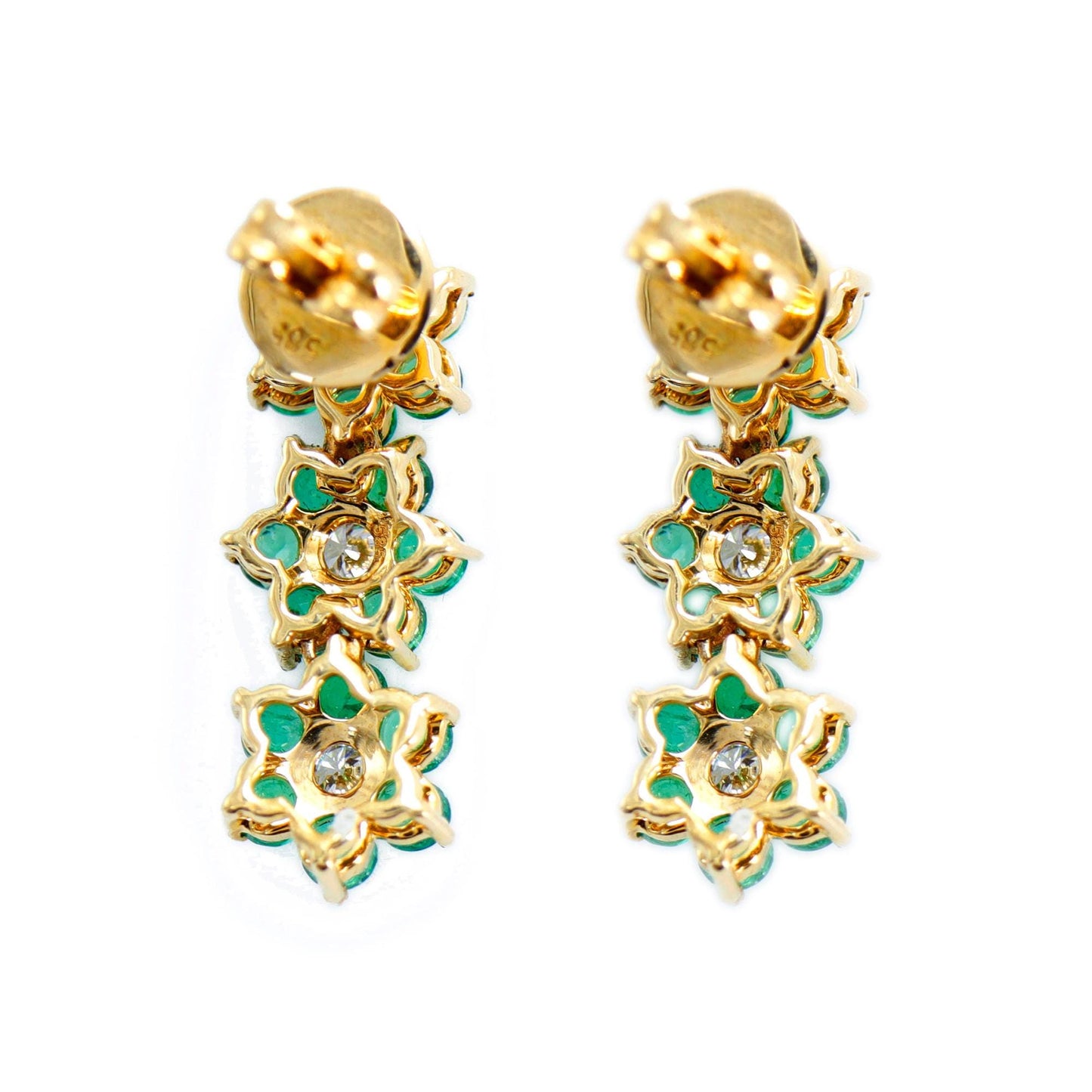 Emerald & Earring 14K Gold