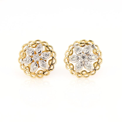 Yellow Disc Earring 14K Gold