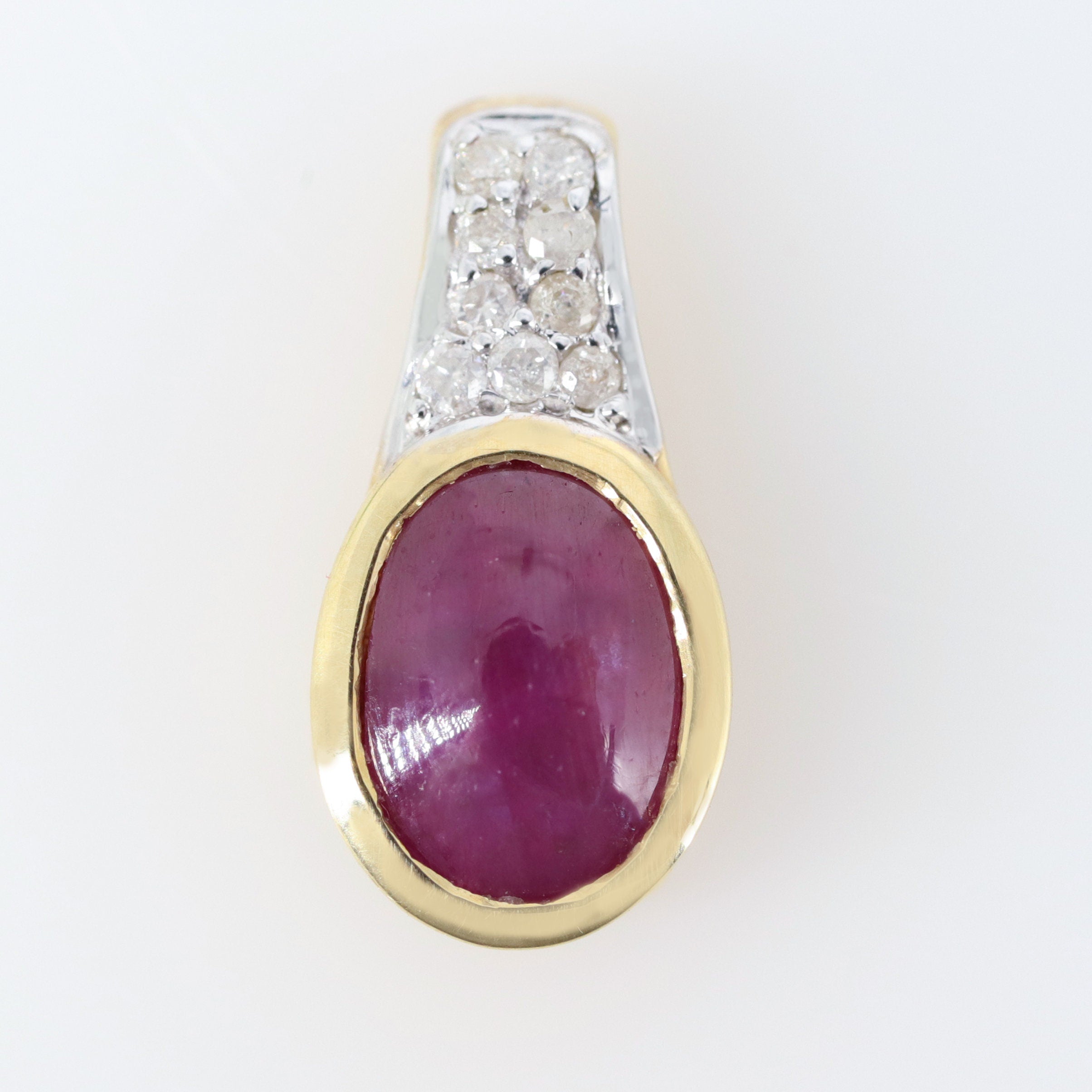 Star Ruby Necklace 14K Gold