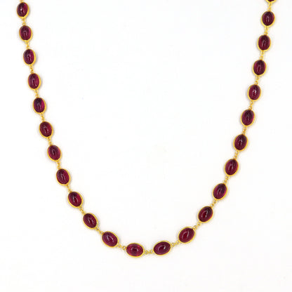 Ruby Necklace 18K Gold