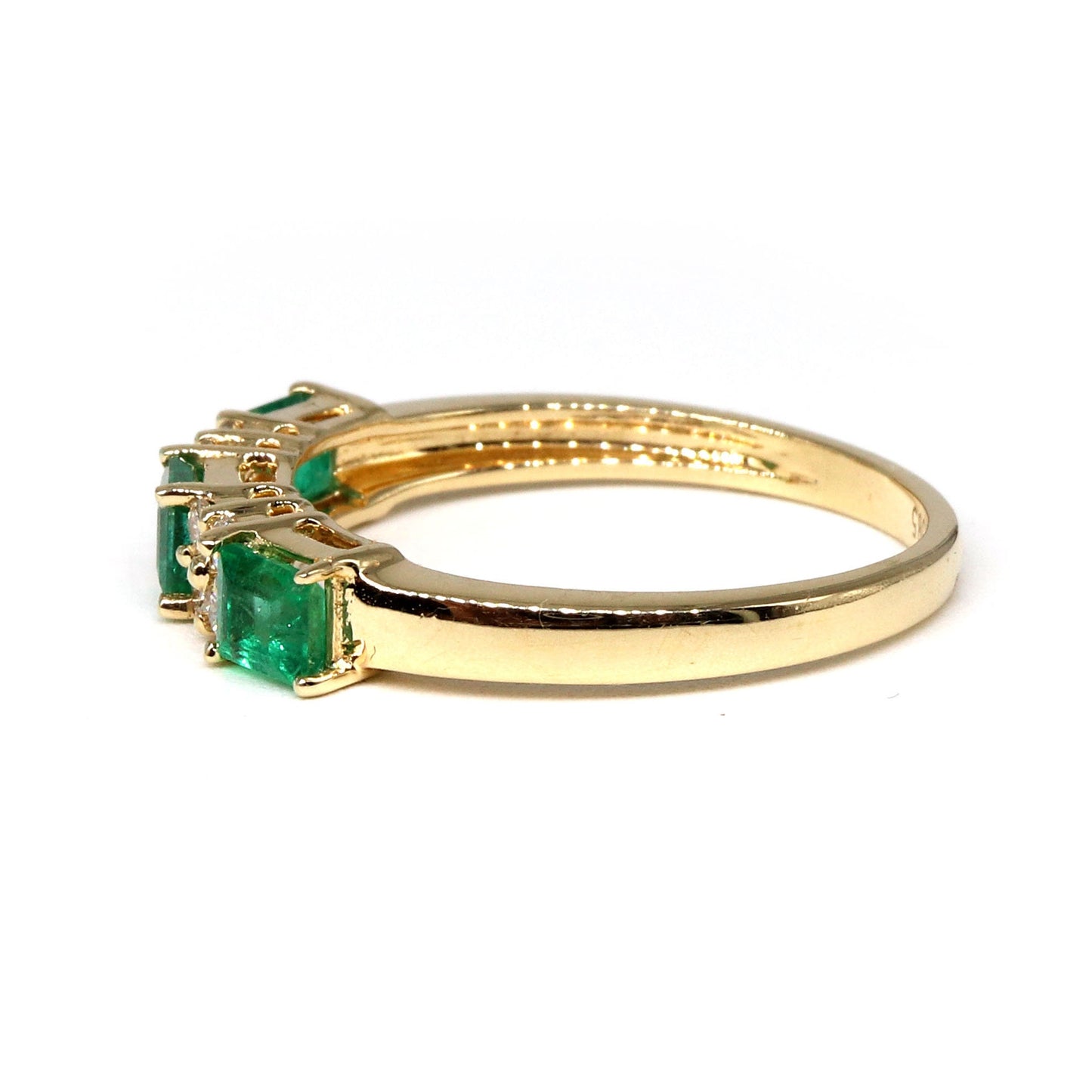 Handmade Emerald & Ring 14K Gold