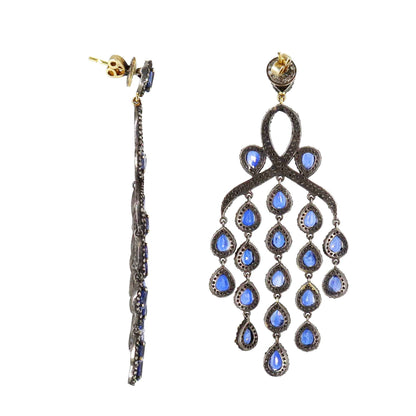 Blue Kyanite Drop Dangle Earring