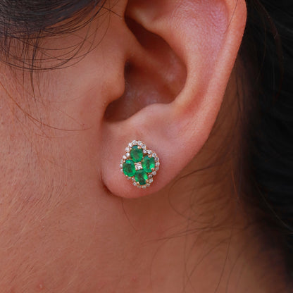 Emerald Earring 14K Gold