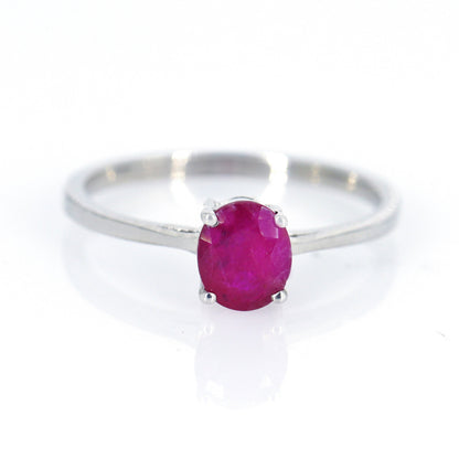 Ruby Ring Silver