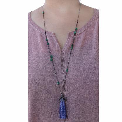 Tanzanite Emerald Necklace